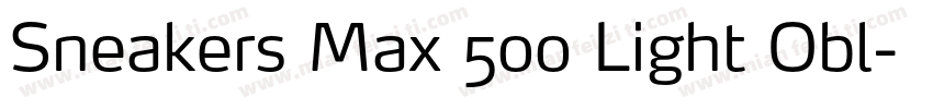 Sneakers Max 500 Light Obl字体转换